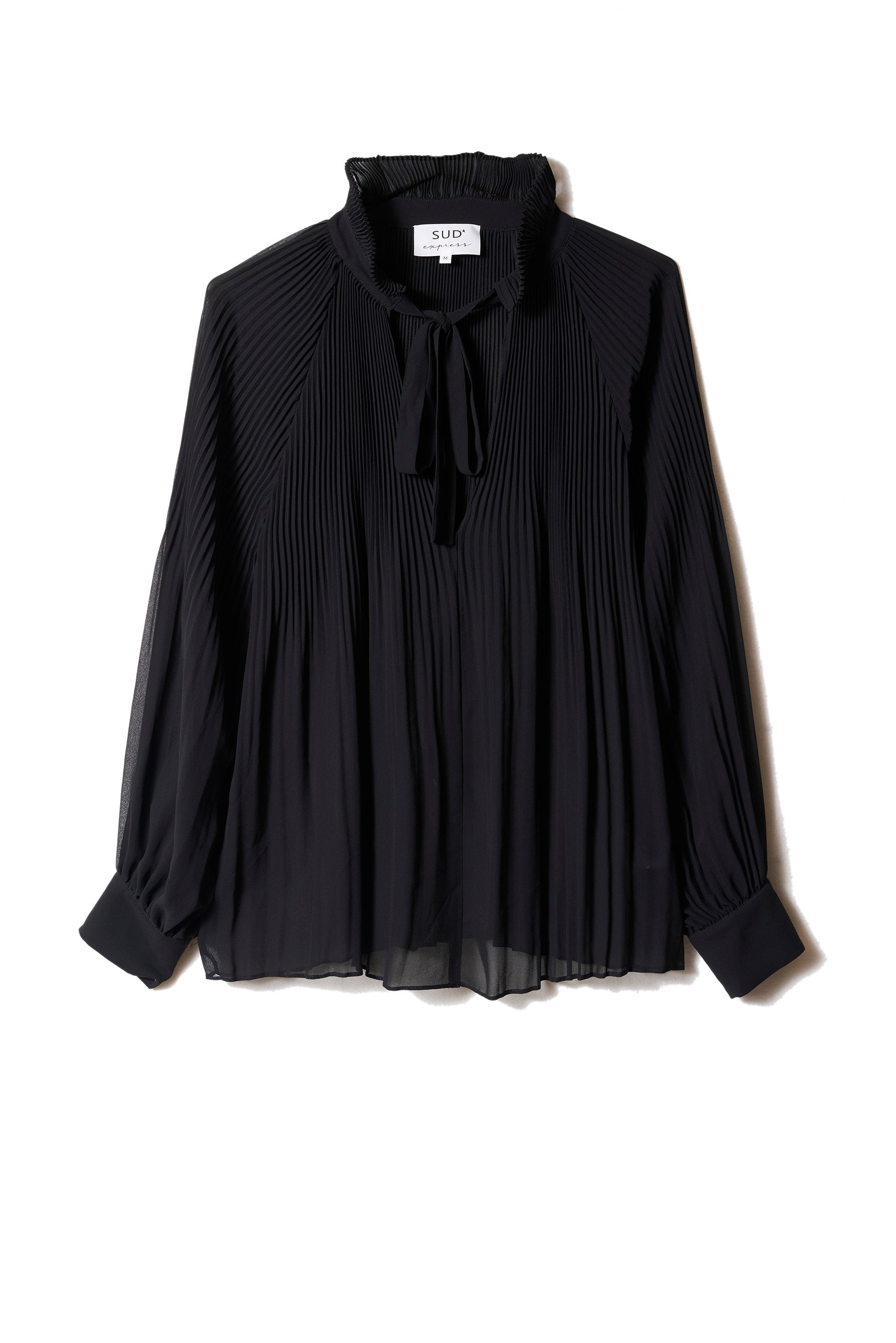 TIGA Pleated blouse with croquet collar - 4 - Sud Express - Sud Express