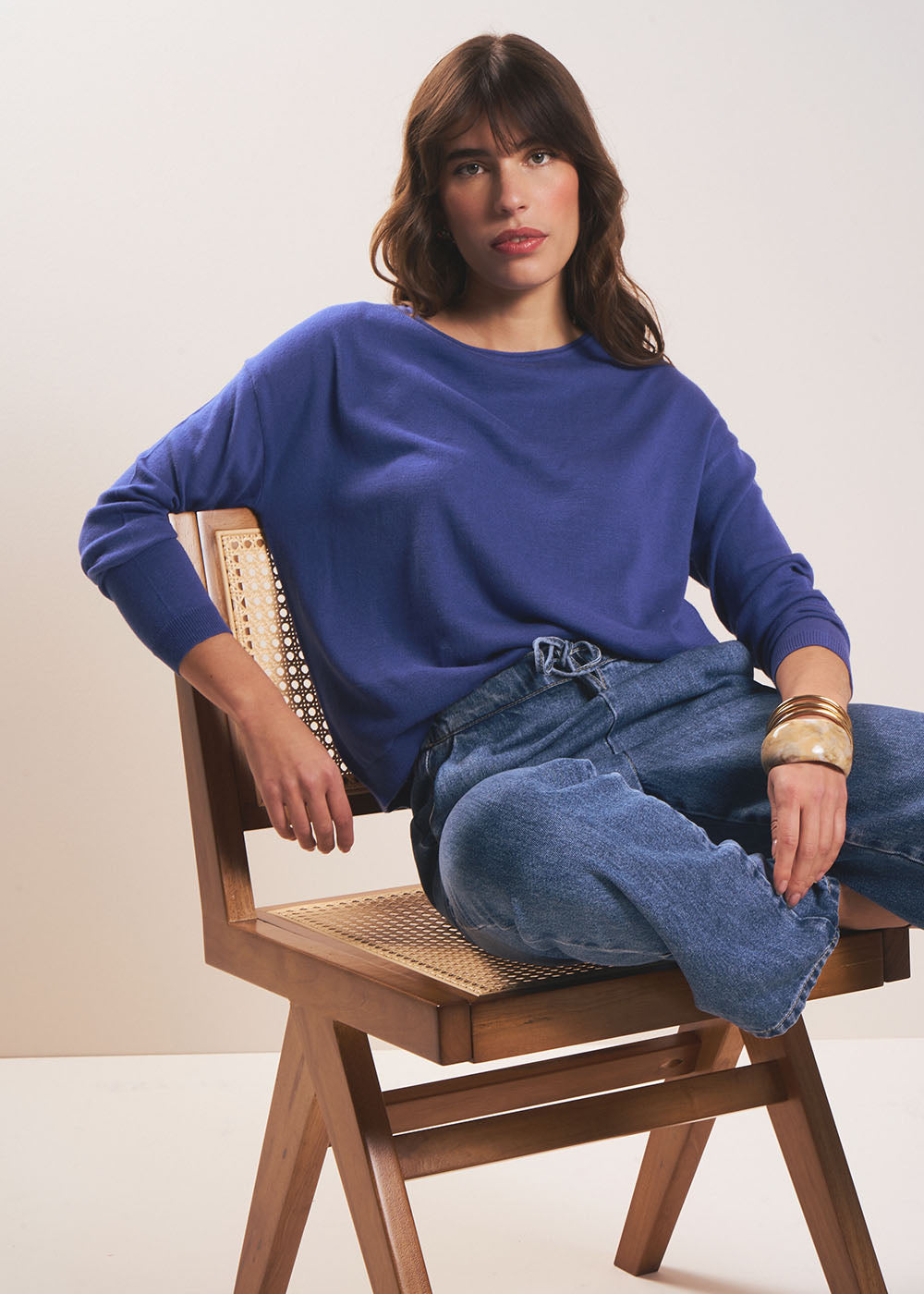 MYLANO Oversized boat-neck sweater - 1 - Sud Express - Sud Express