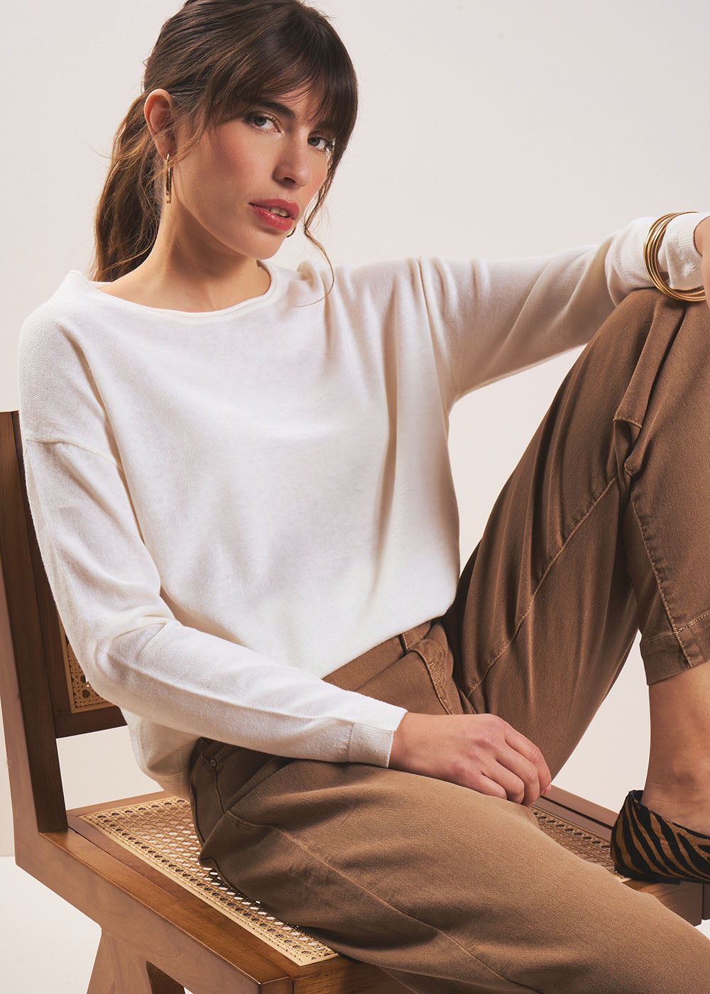 MYLANO Oversized boat-neck sweater - 1 - Sud Express - Sud Express