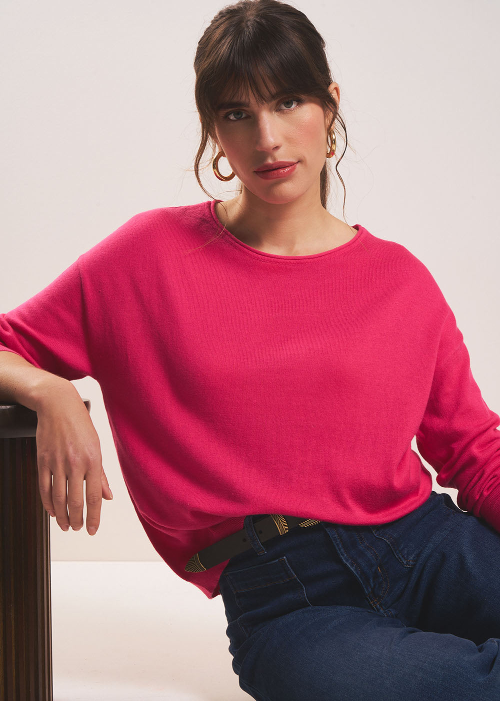 MYLANO Oversized boat-neck sweater - 1 - Sud Express - Sud Express