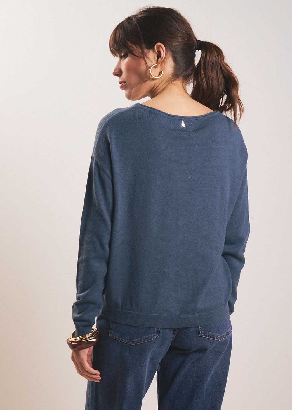 MYLANO Oversized boat-neck sweater - 3 - Sud Express - Sud Express