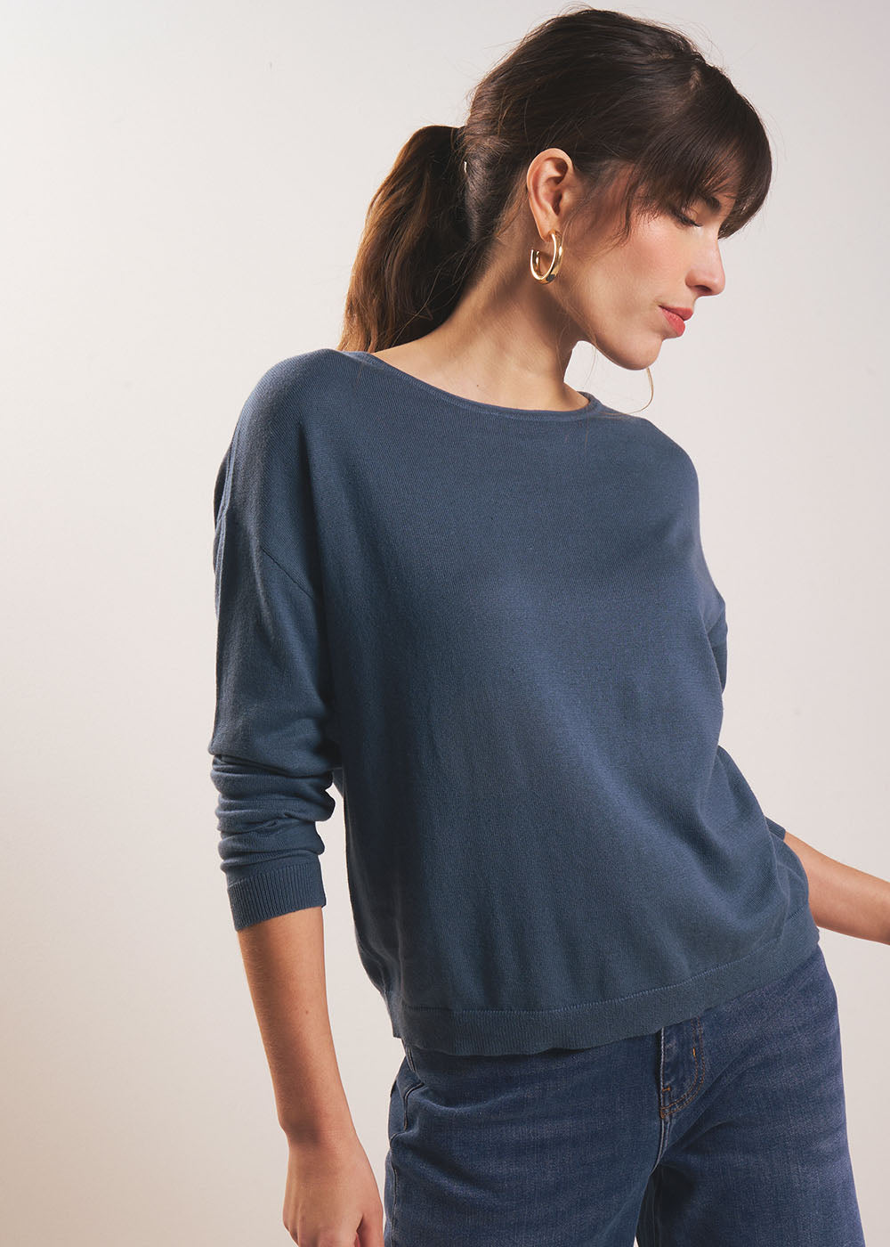 MYLANO Oversized boat-neck sweater - 4 - Sud Express - Sud Express