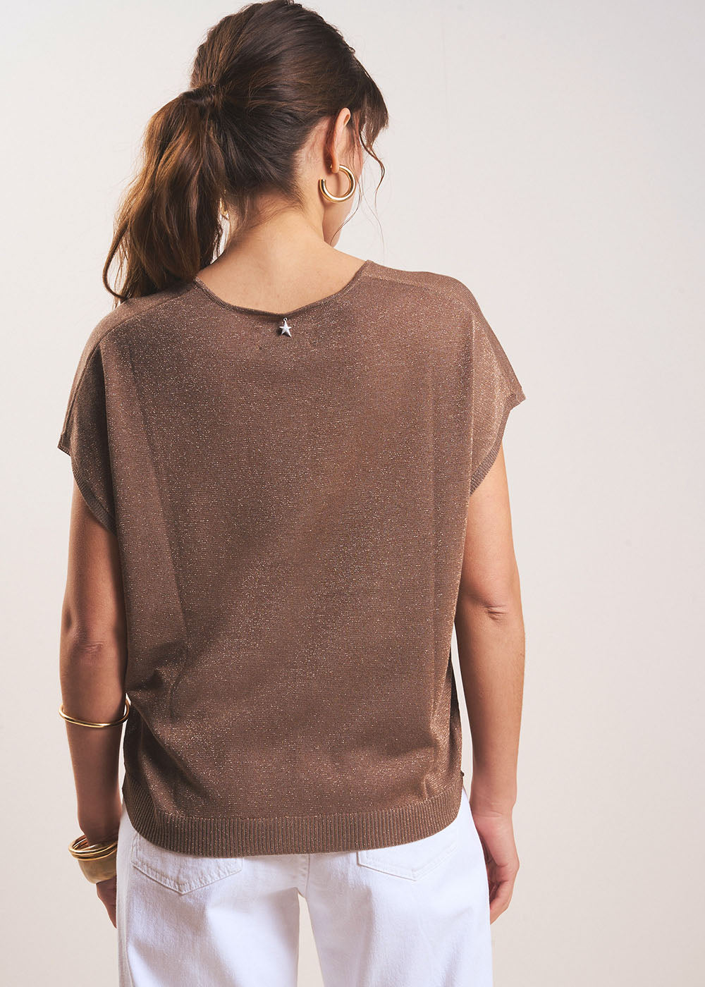 MARGARITSA Shimmering sleeveless sweater - 3 - Sud Express - Sud Express