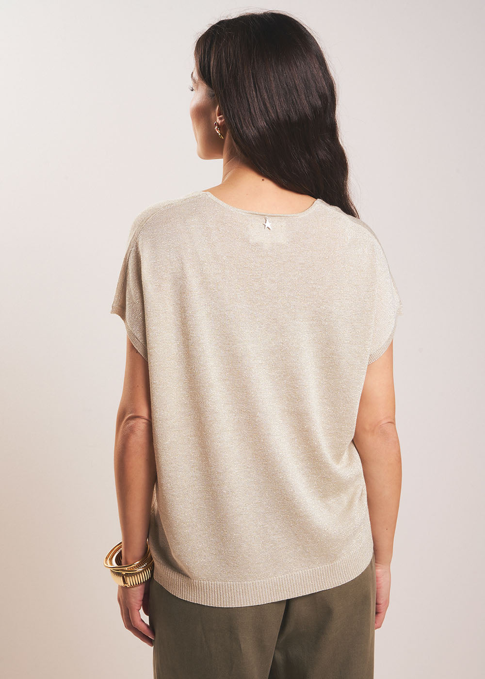Shimmering sleeveless sweater - Sud Express - 3 - Sud Express