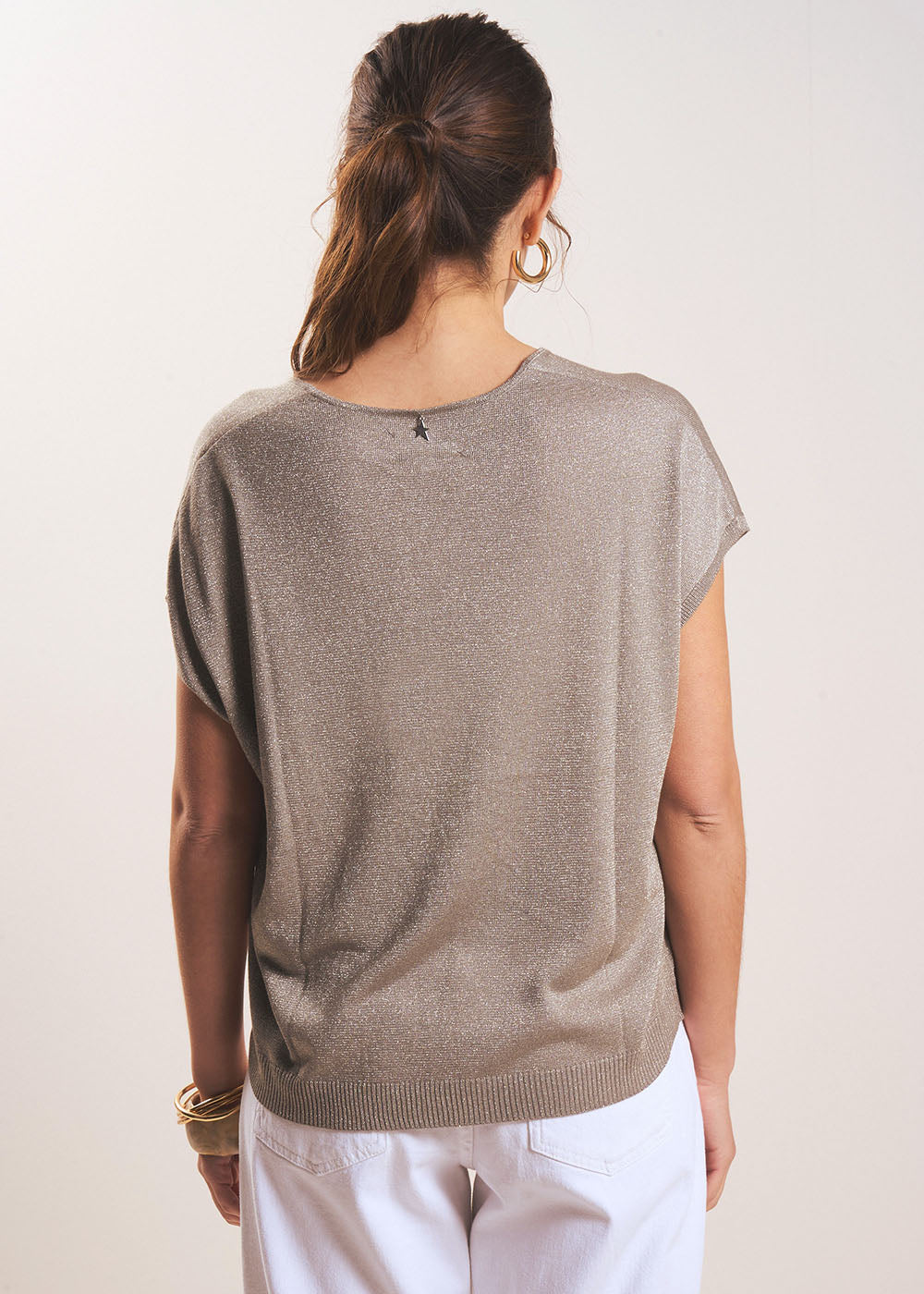 MARGARITSA Shimmering sleeveless sweater - 3 - Sud Express - Sud Express