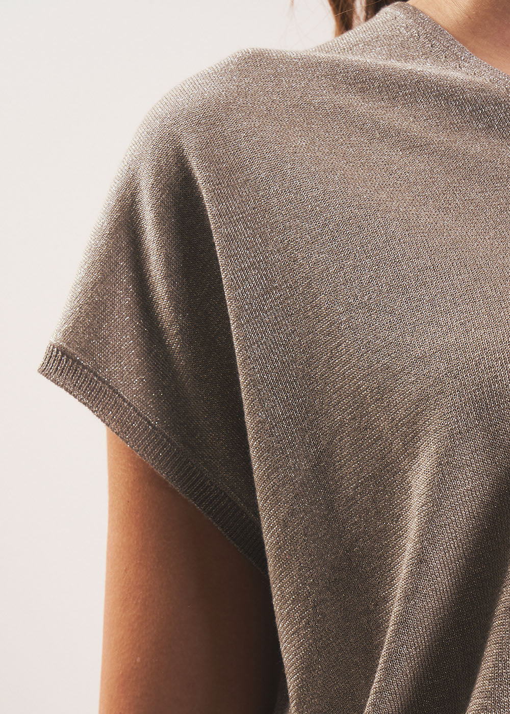 MARGARITSA Shimmering sleeveless sweater - 4 - Sud Express - Sud Express