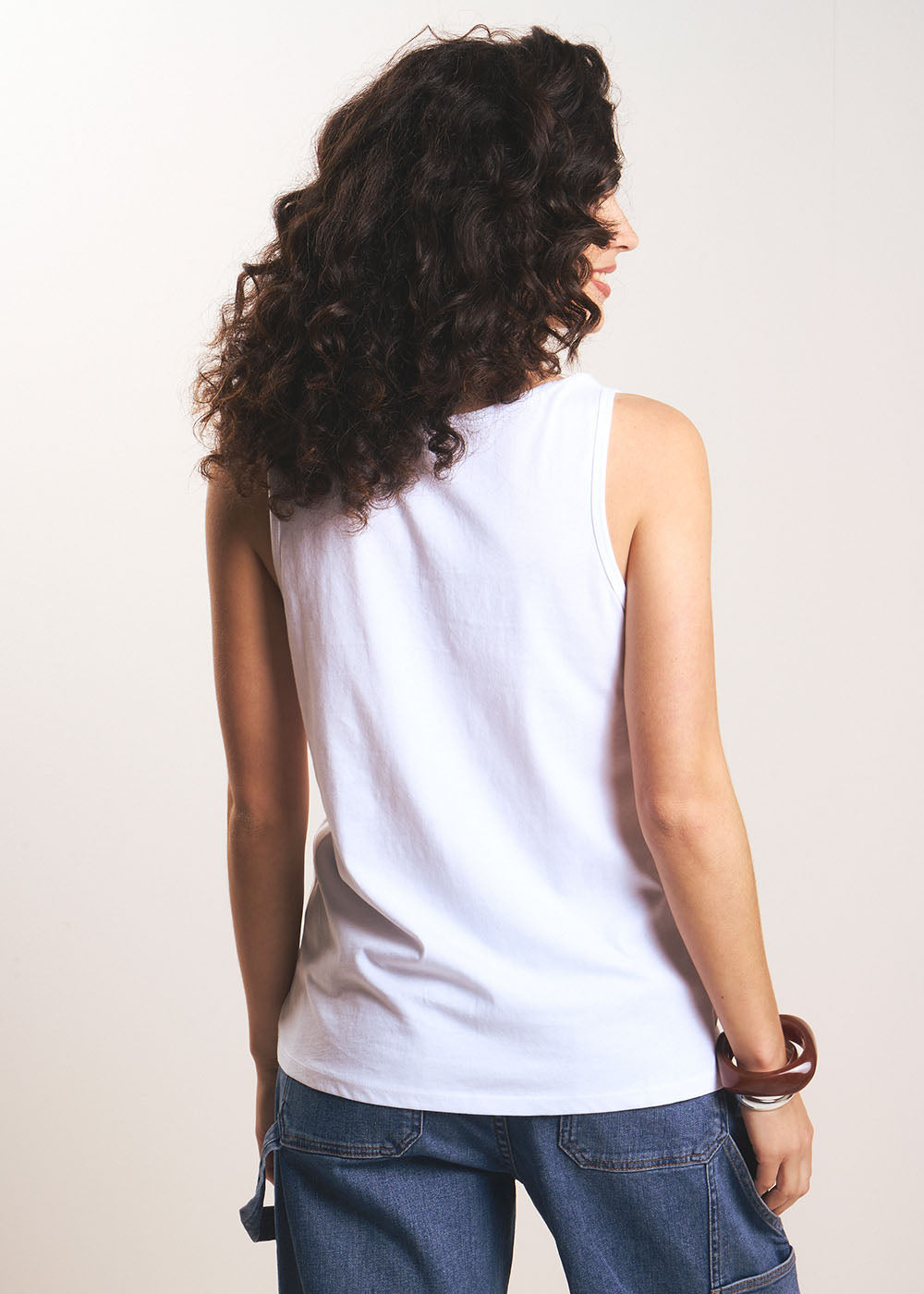 DOLOU Wide-strap tank top - 3 - Sud Express - Sud Express