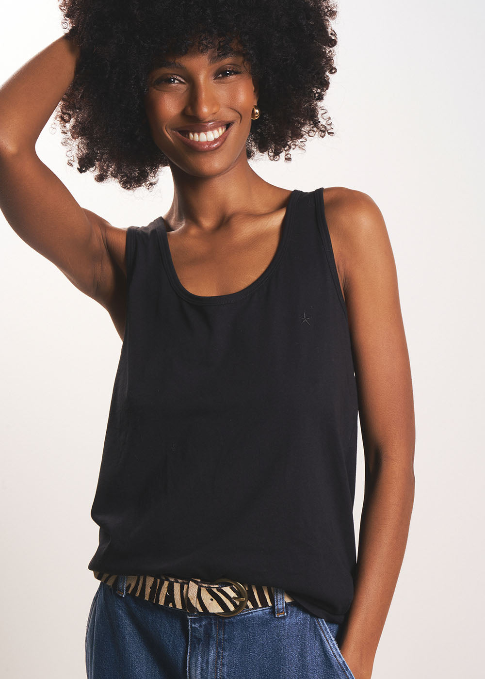 DOLOU Wide-strap tank top - 1 - Sud Express - Sud Express