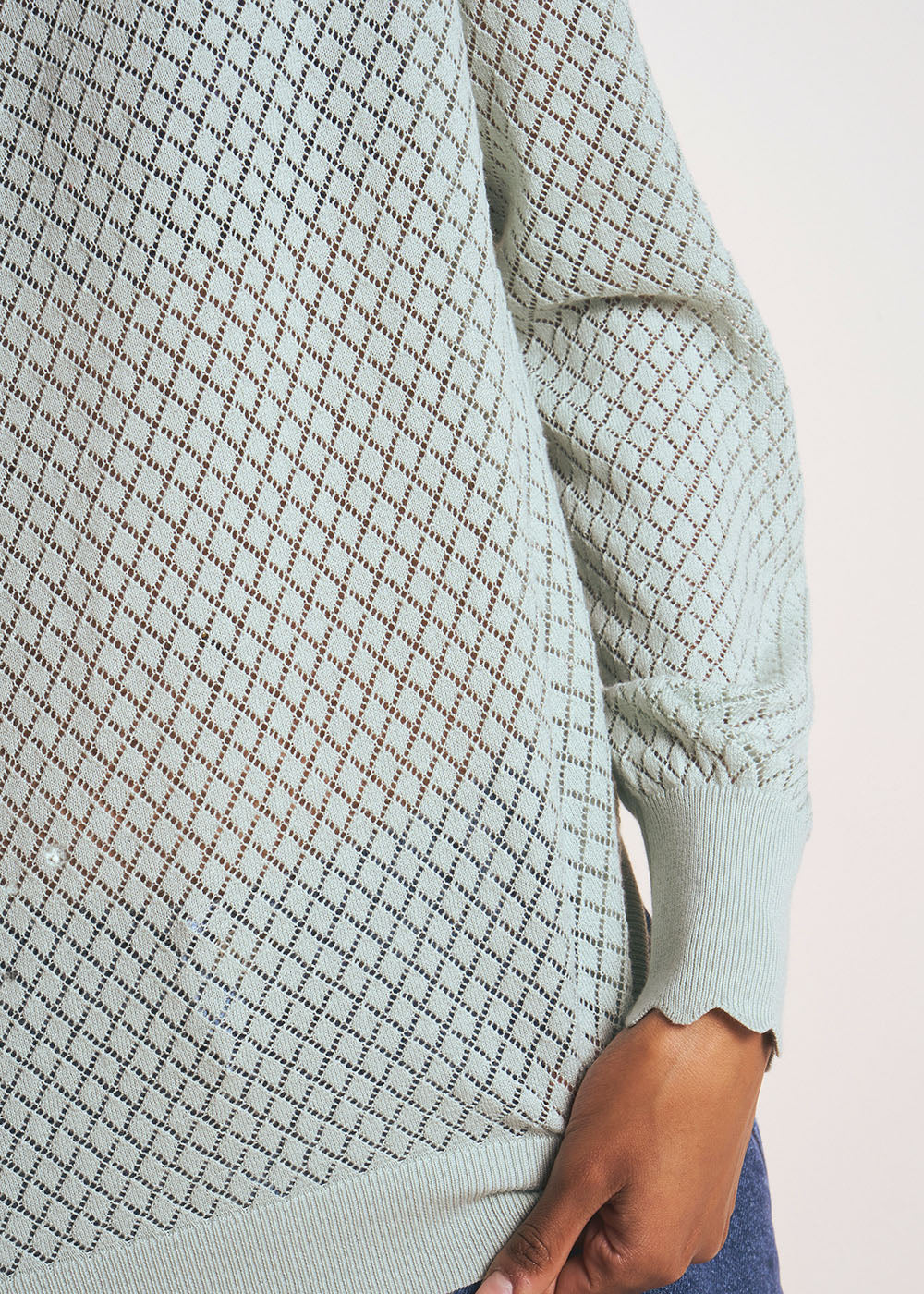 MONYME Round neck cotton jumper - 4 - Sud Express - Sud Express