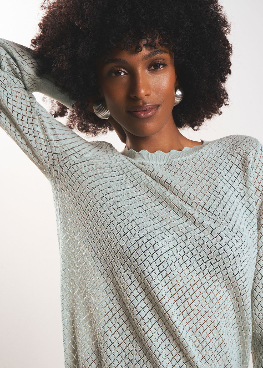 Round neck cotton jumper - Sud Express - 5 - Sud Express