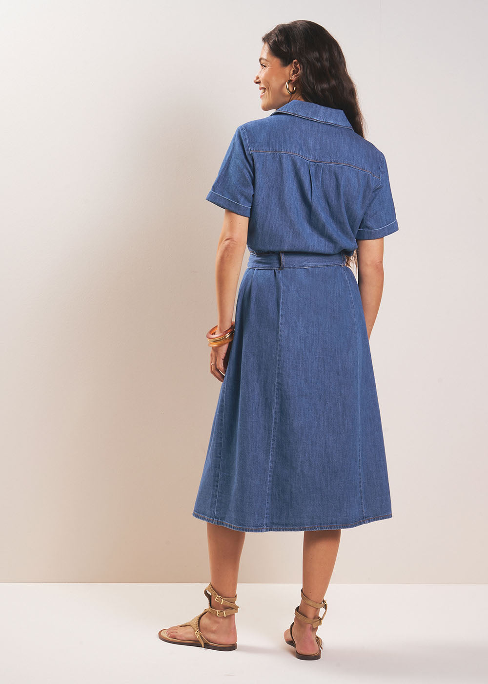 REVERY Denim shirt dress - 3 - Sud Express - Sud Express