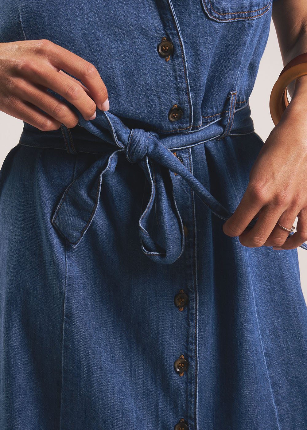 REVERY Denim shirt dress - 4 - Sud Express - Sud Express