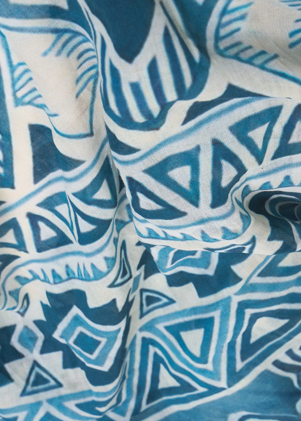 FRANCA Floral and graphic print scarf - 2 - Sud Express - Sud Express