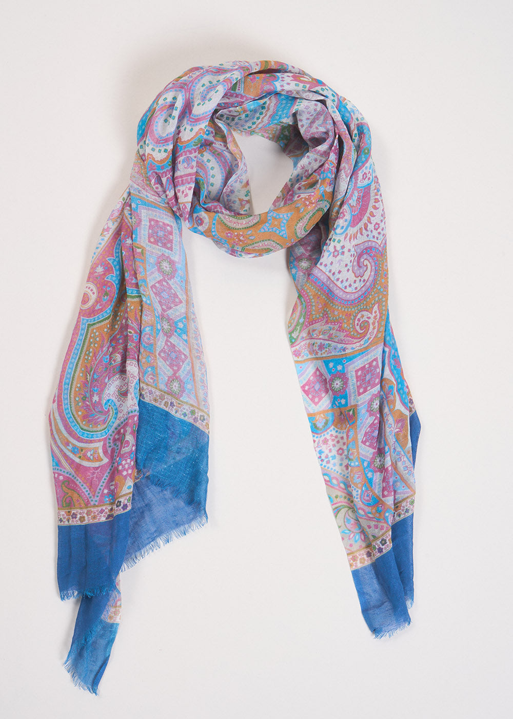 FABIENNE Rectangular scarf with paisley print - 1 - Sud Express - Sud Express