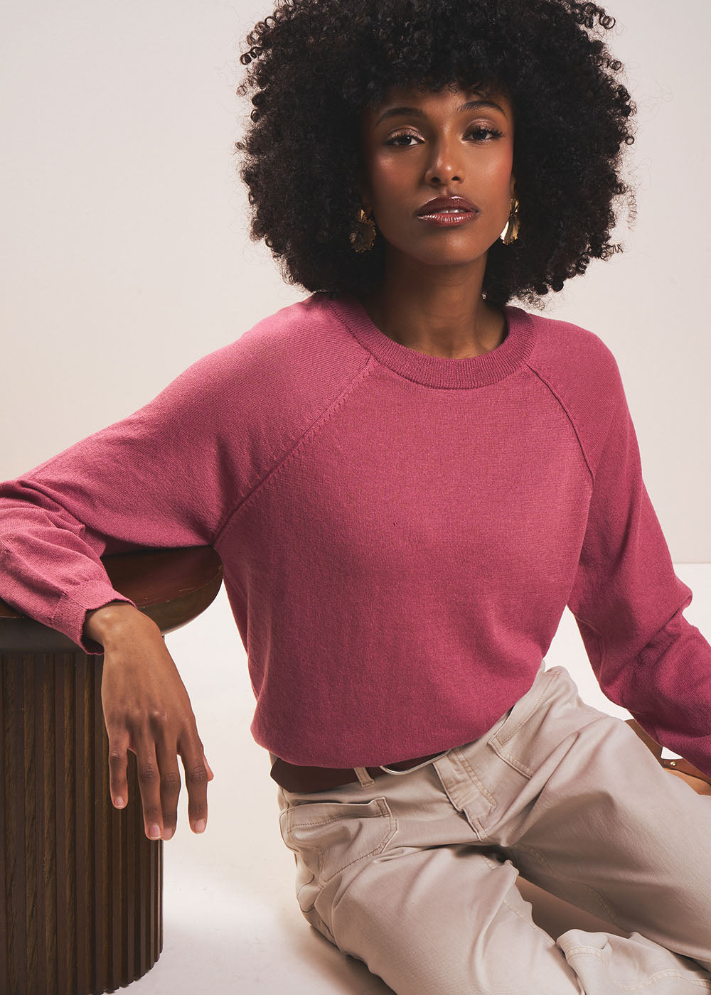 MARTINAY Fitted round neck jumper - 4 - Sud Express - Sud Express