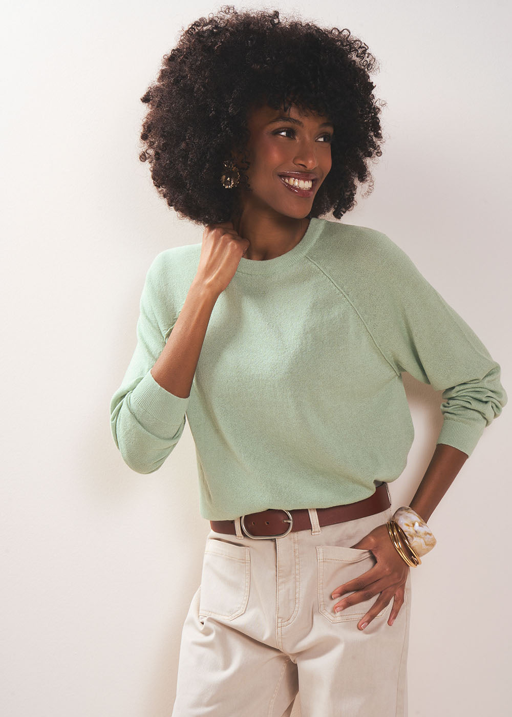 MARTINAY Fitted round neck jumper - 1 - Sud Express - Sud Express
