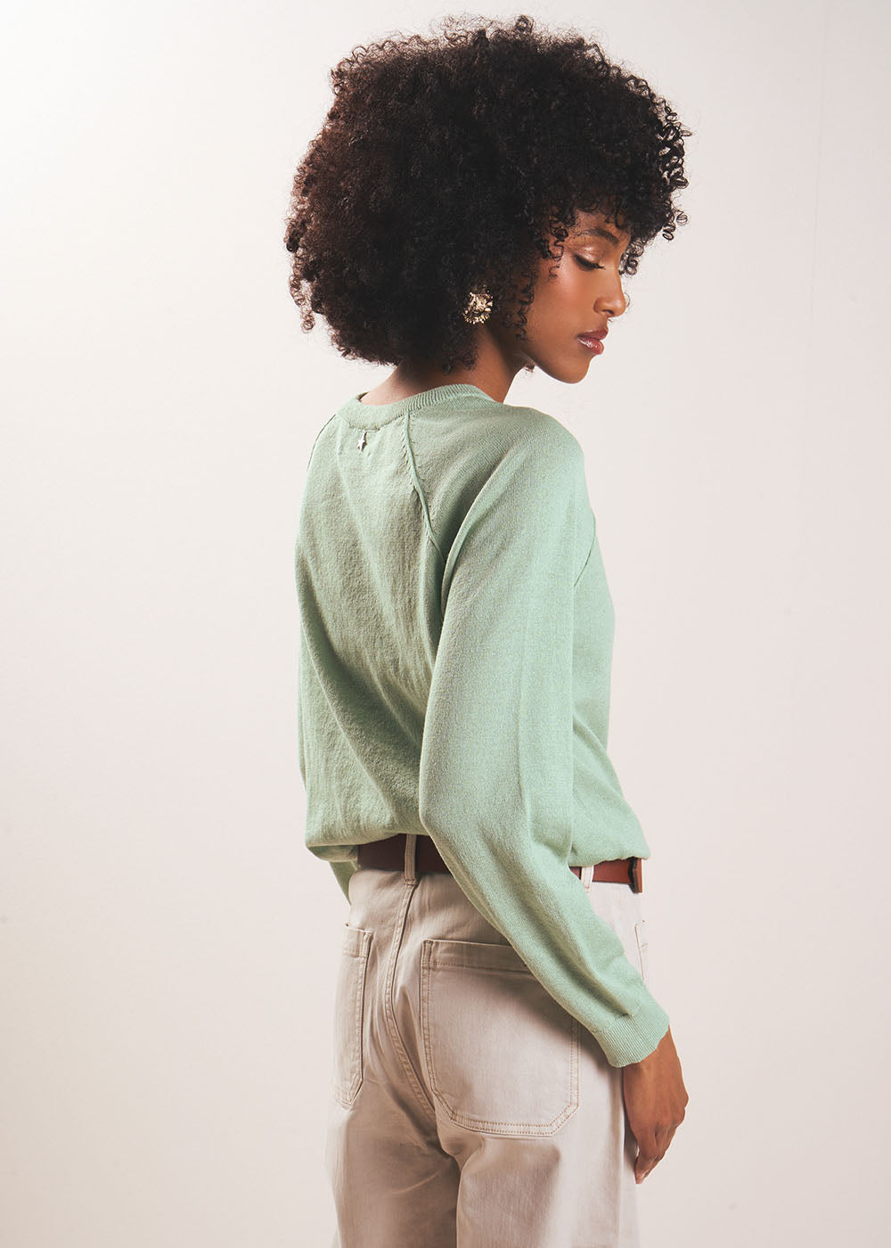 MARTINAY Fitted round neck jumper - 3 - Sud Express - Sud Express