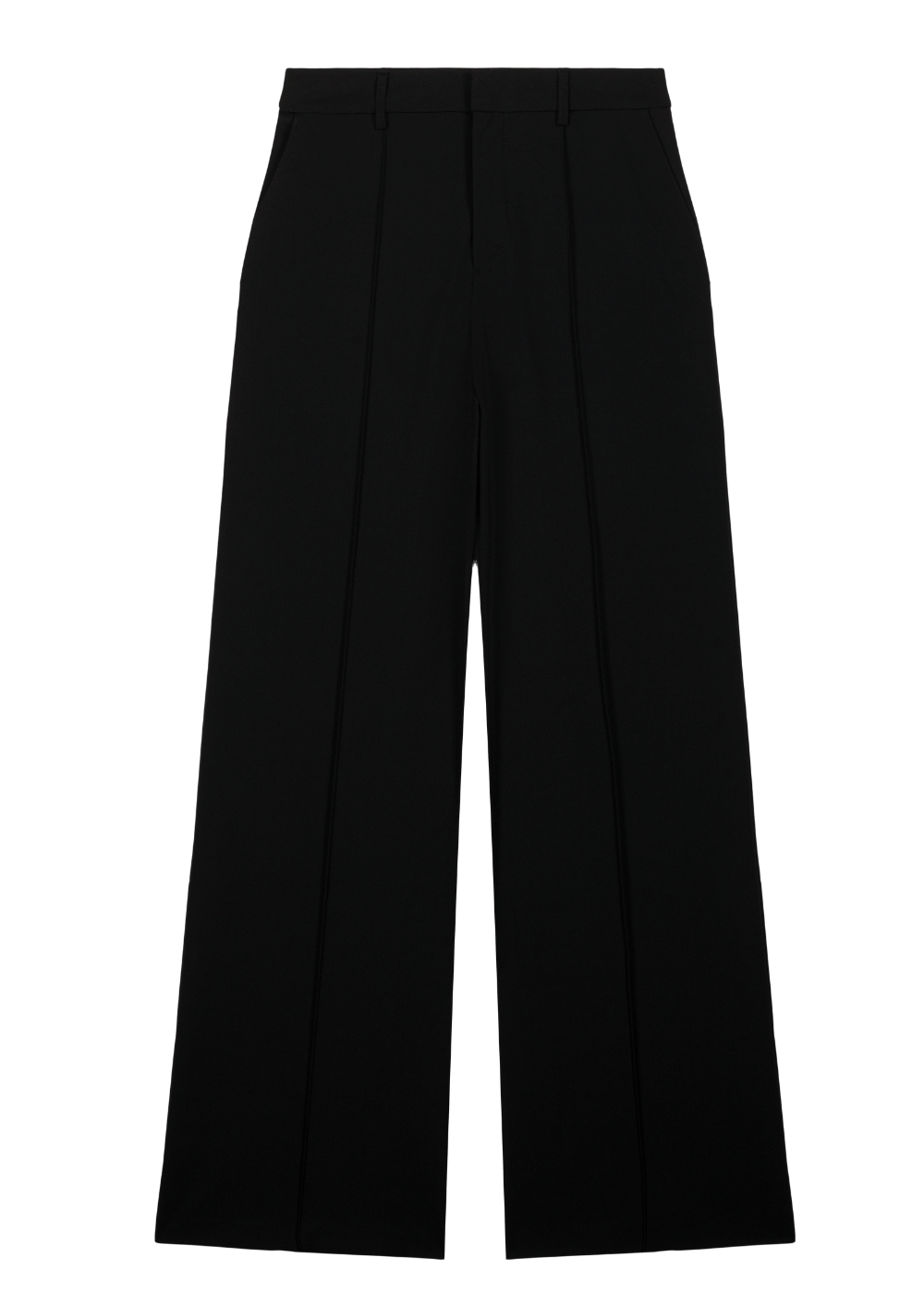 Straight, loose-fitting trousers with a high waist - Sud Express - 1 - Sud Express