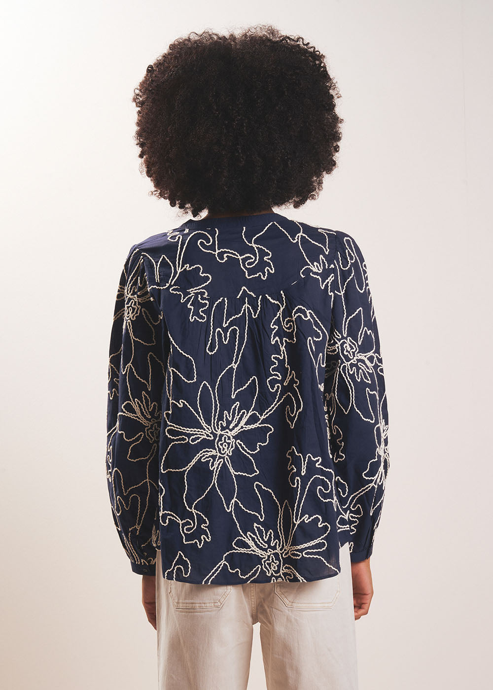 CAMARNIA Floral print shirt with Tunisian collar - 3 - Sud Express - Sud Express