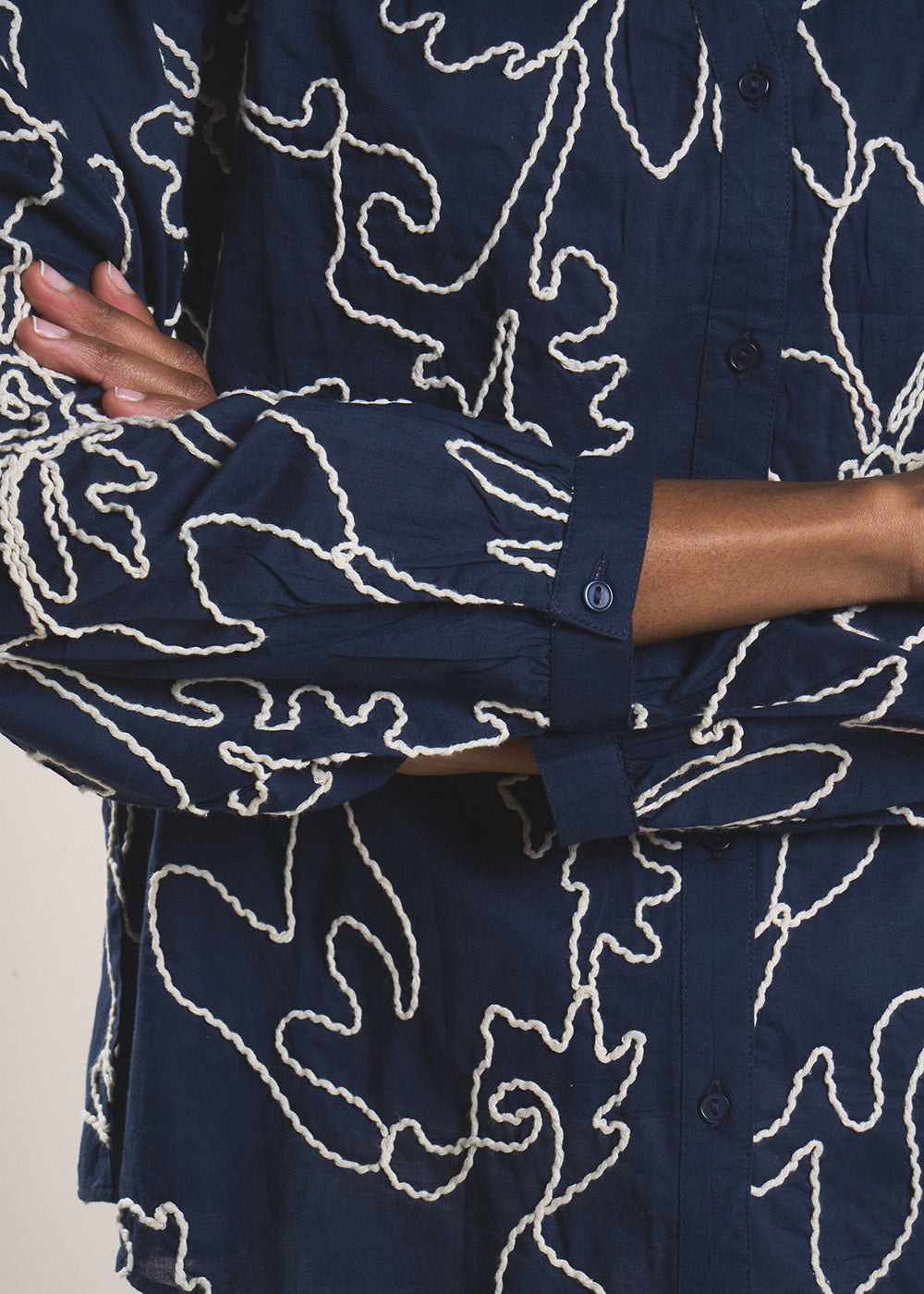 CAMARNIA Floral print shirt with Tunisian collar - 4 - Sud Express - Sud Express