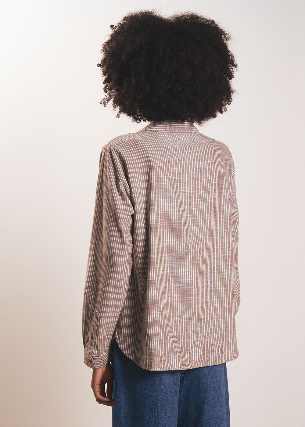 TOMILA  Flowing shirt with a tunisian collar - 3 - Sud Express - Sud Express