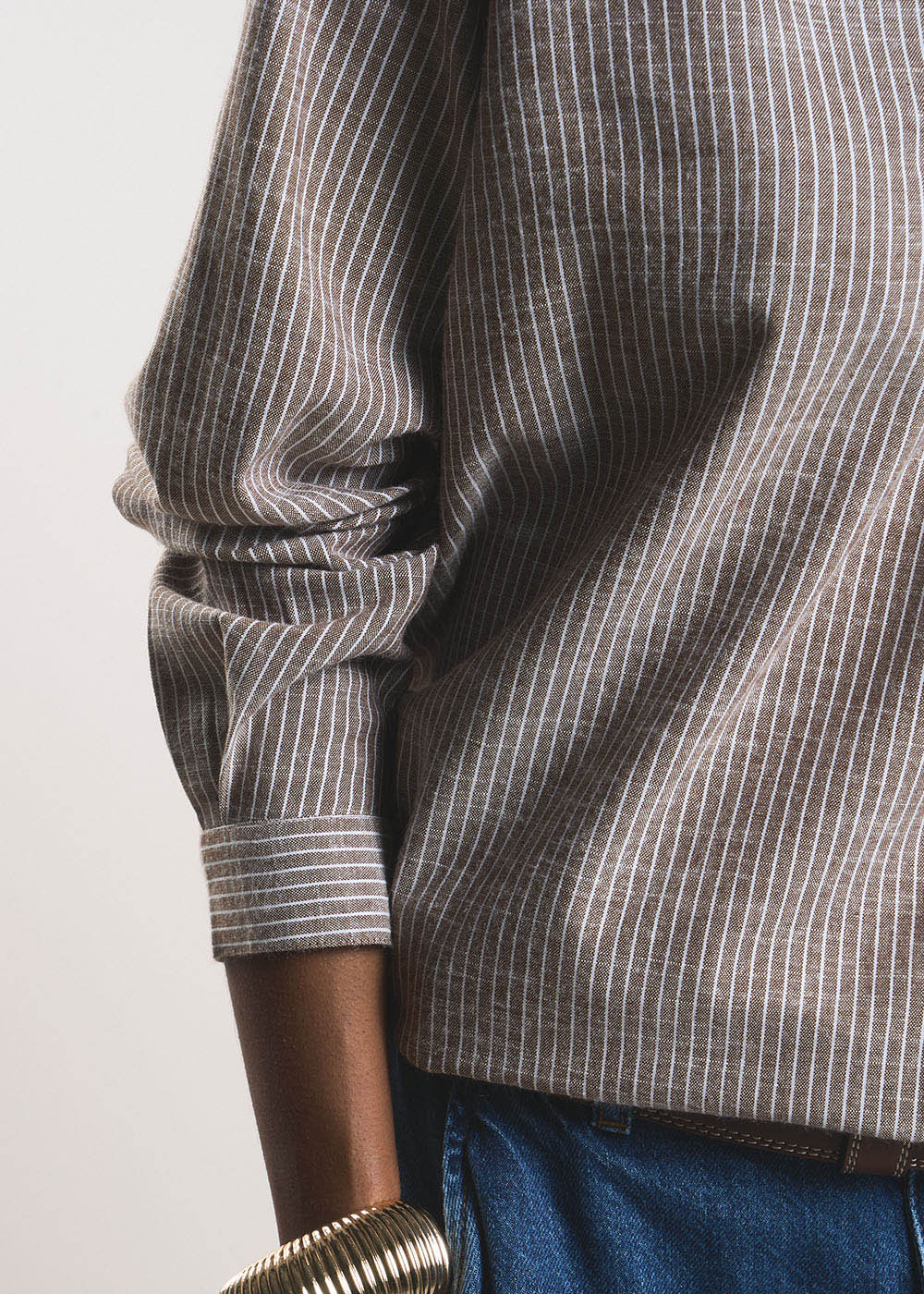 TOMILA  Flowing shirt with a tunisian collar - 4 - Sud Express - Sud Express