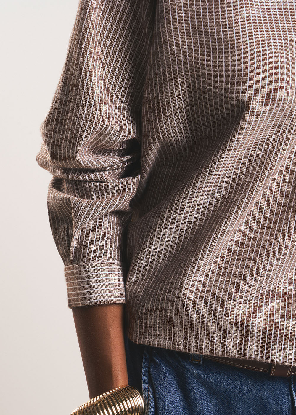 TOMILA  Flowing shirt with a tunisian collar - 4 - Sud Express - Sud Express