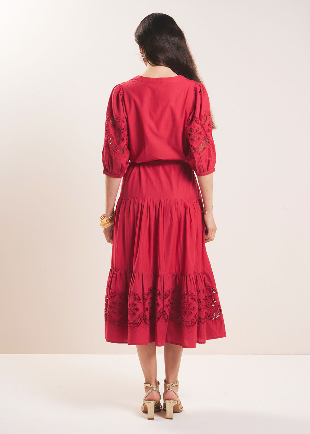 ROCKLINE Embroidered cotton voile dress - 3 - Sud Express - Sud Express