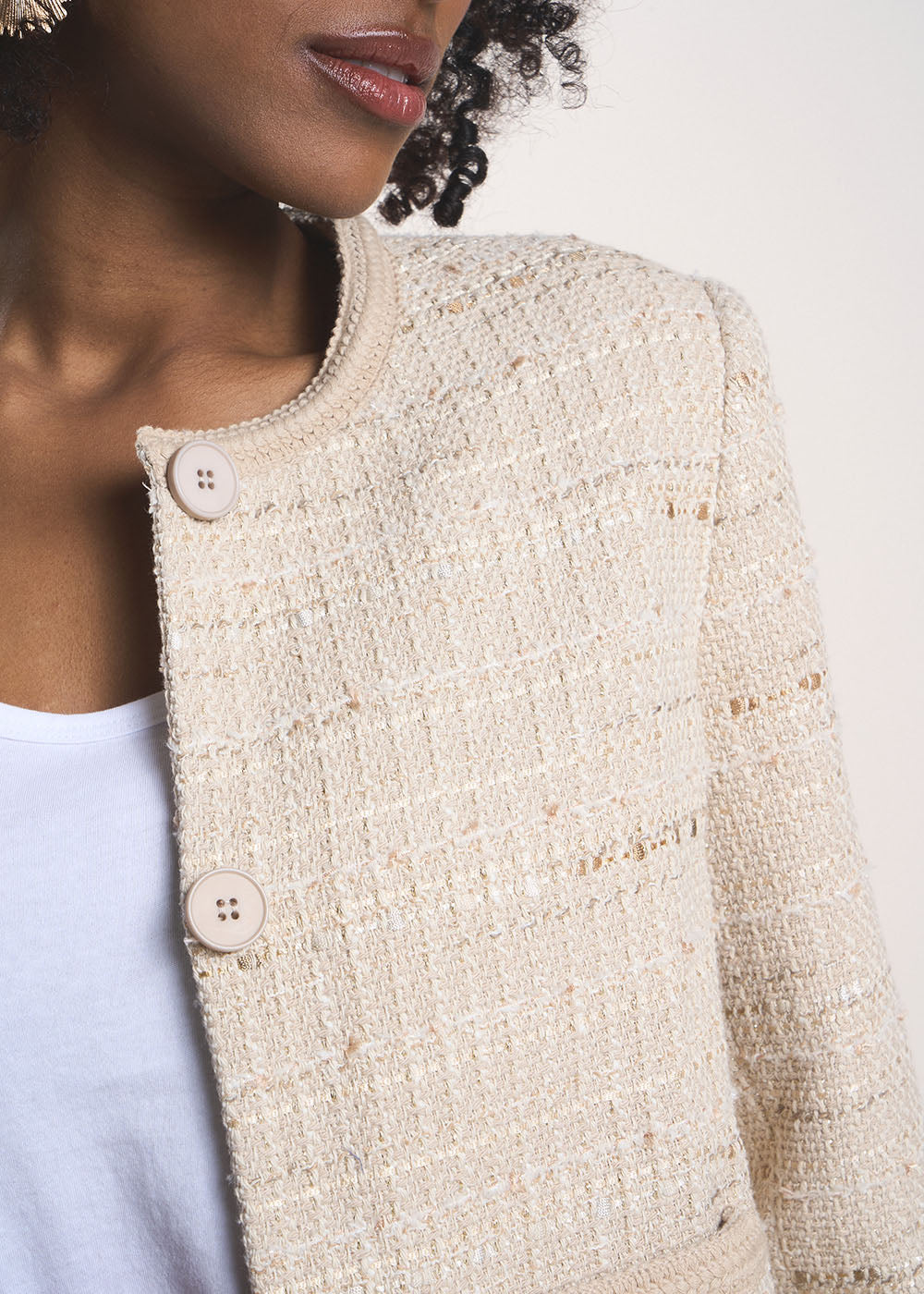 VAHAMI Short tweed jacket - 2 - Sud Express - Sud Express