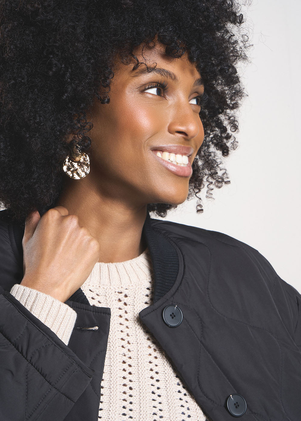 DARIOU Quilted jacket with leopard print lining - 4 - Sud Express - Sud Express