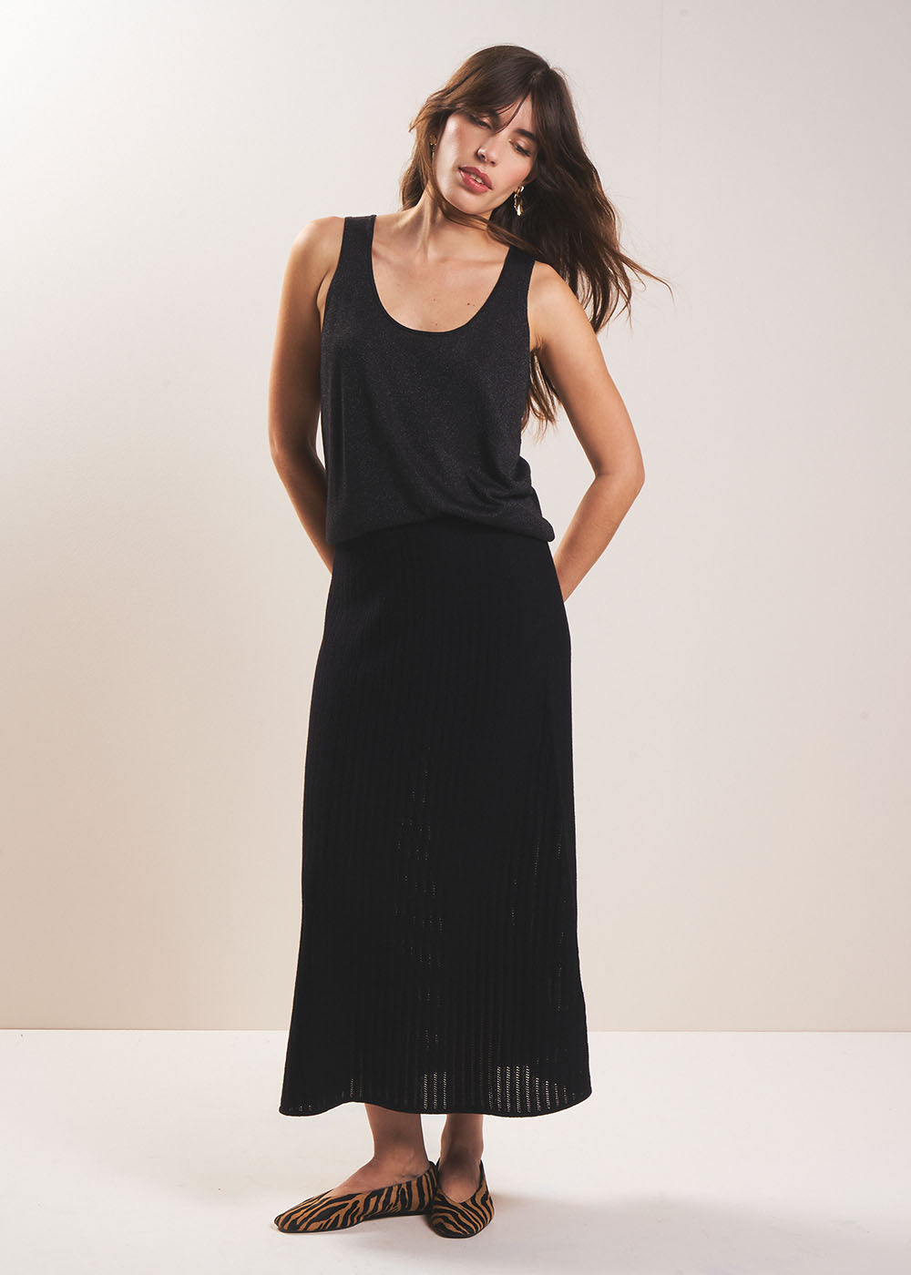 Tank top with a ballerina neckline - Sud Express - 4 - Sud Express