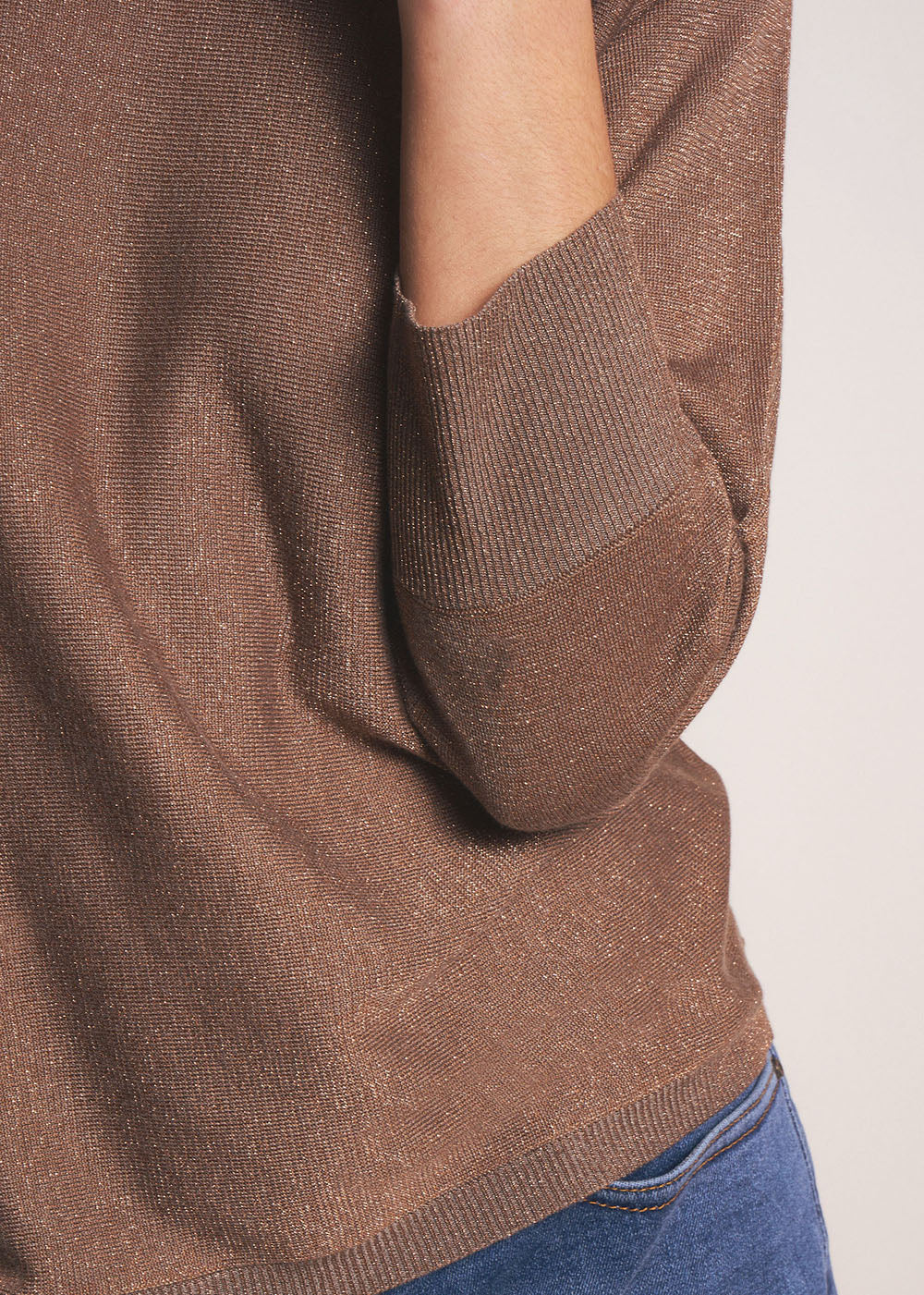 MATADOR Round neck jumper with metallic fibres - 4 - Sud Express - Sud Express