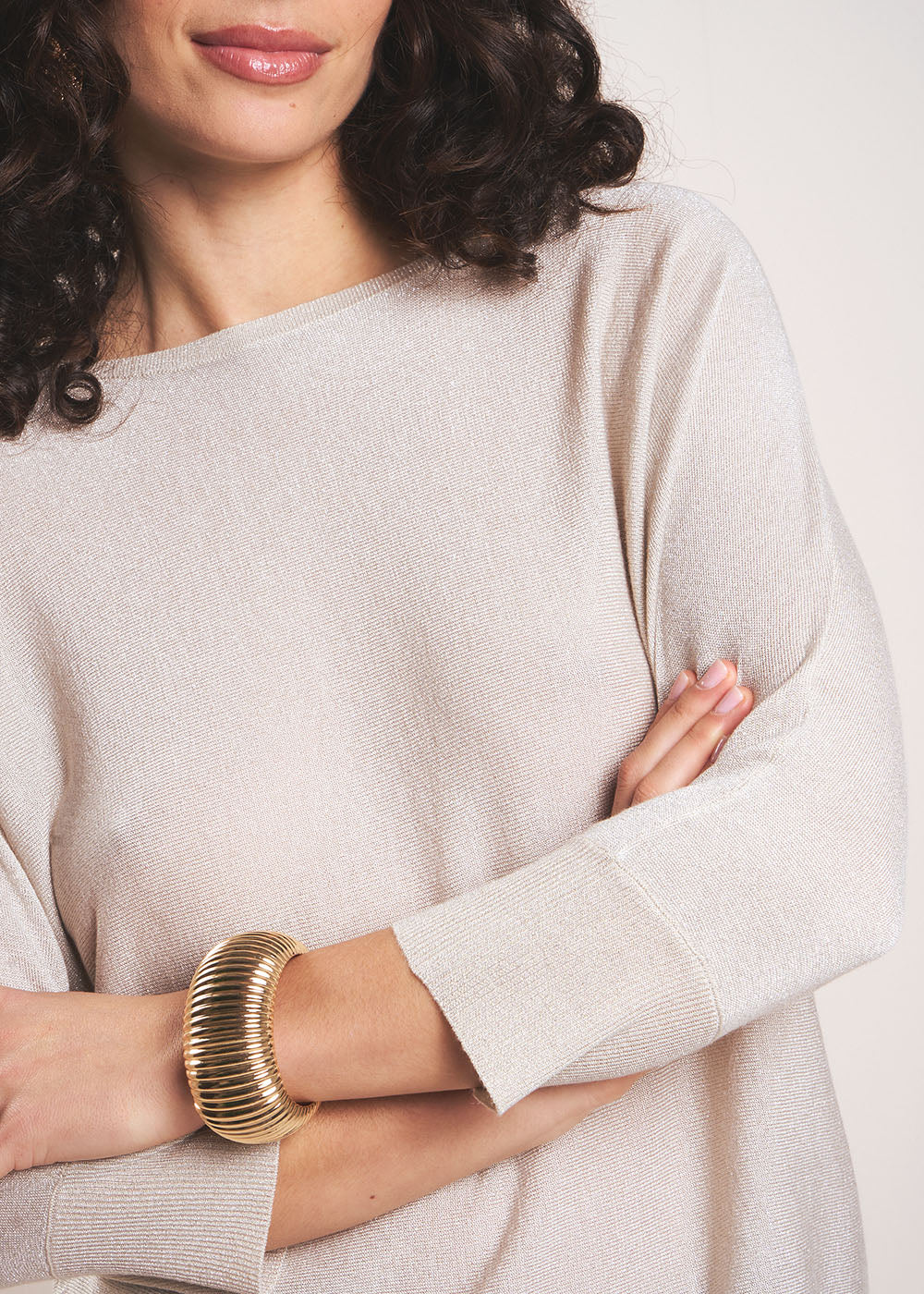 MATADOR Round neck jumper with metallic fibres - 2 - Sud Express - Sud Express
