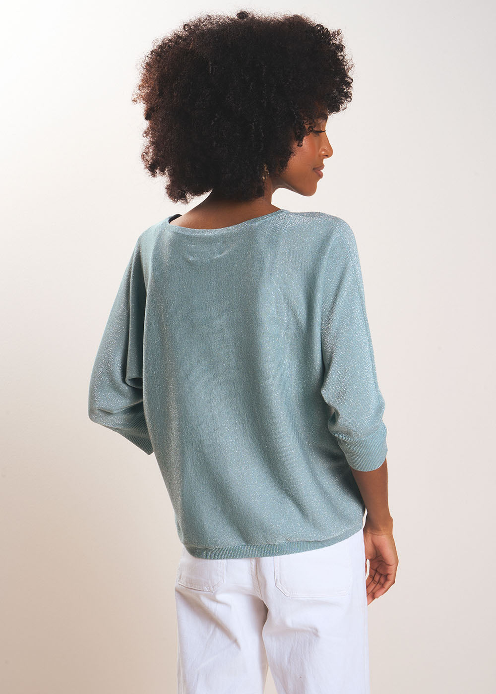 MATADOR Round neck jumper with metallic fibres - 3 - Sud Express - Sud Express