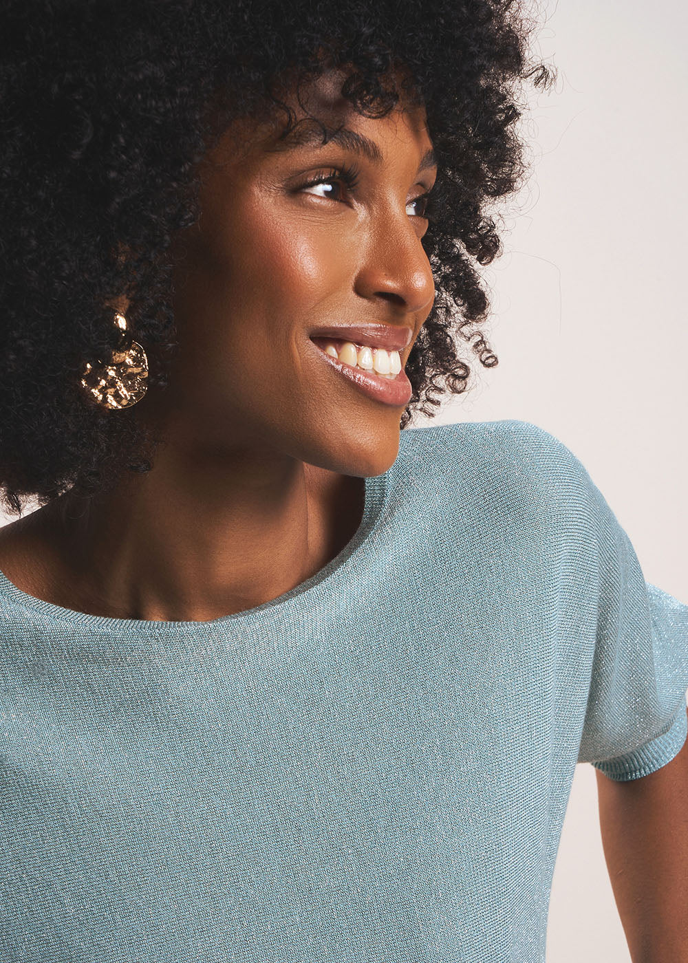 MATADOR Round neck jumper with metallic fibres - 4 - Sud Express - Sud Express