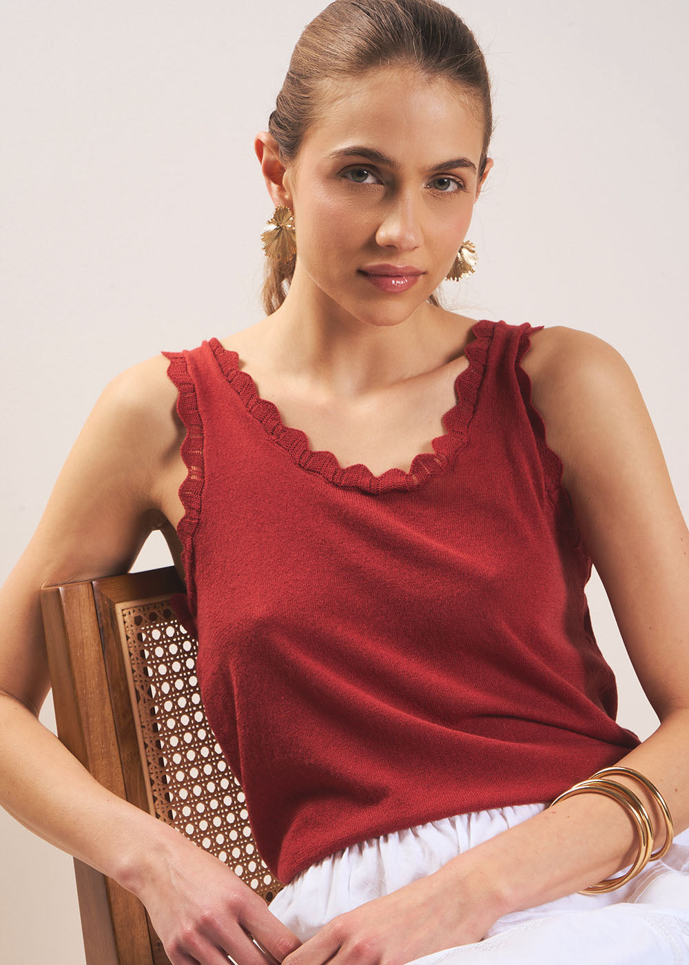 DALTICA Knitted tank top - 2 - Sud Express - Sud Express