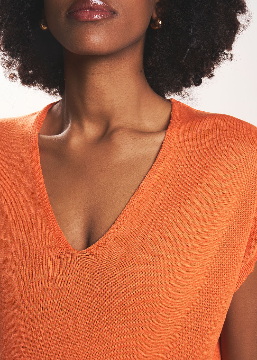 MARGARA Sleeveless V-neck jumper - 2 - Sud Express - Sud Express