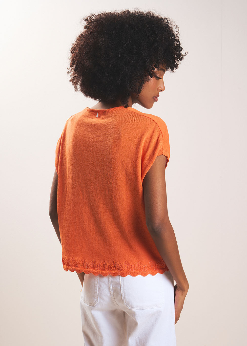 MARGARA Sleeveless V-neck jumper - 3 - Sud Express - Sud Express