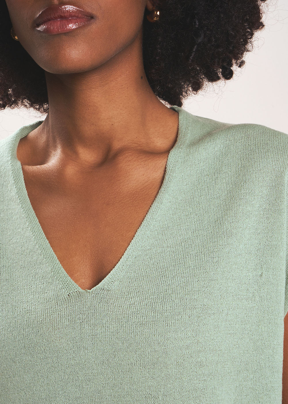 MARGARA Sleeveless V-neck jumper - 2 - Sud Express - Sud Express