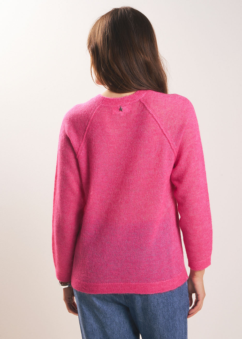 MIGUELO Round neck jumper with ribbed detailing - 3 - Sud Express - Sud Express