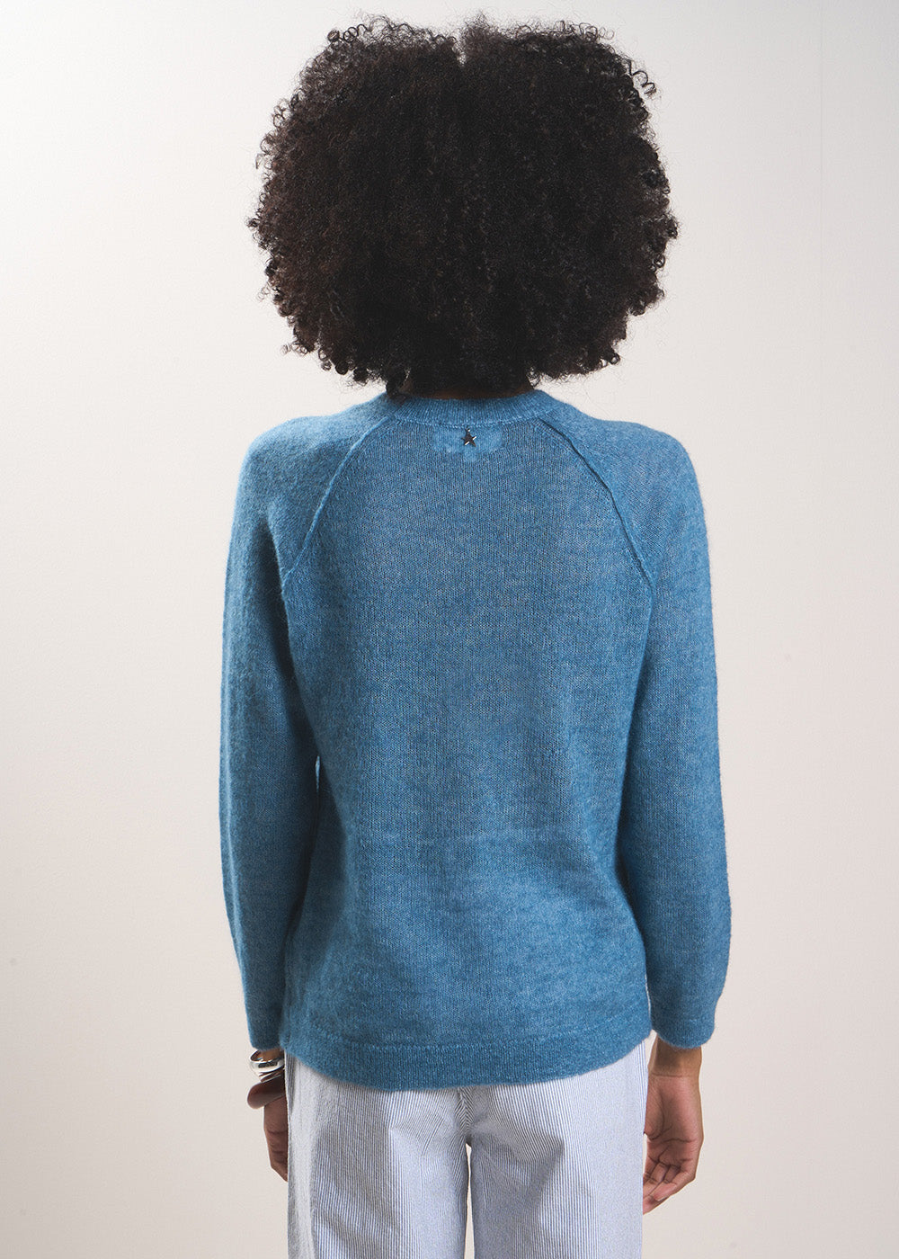 MIGUELO Round neck jumper with ribbed detailing - 3 - Sud Express - Sud Express