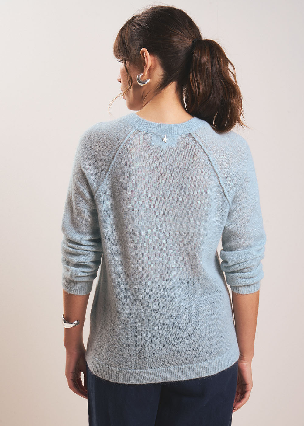 MIGUELO Round neck jumper with ribbed detailing - 3 - Sud Express - Sud Express