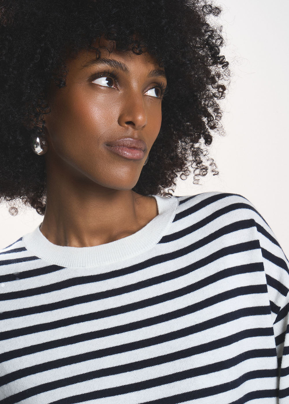 MANEYLI Striped jumper with a high neck - 2 - Sud Express - Sud Express