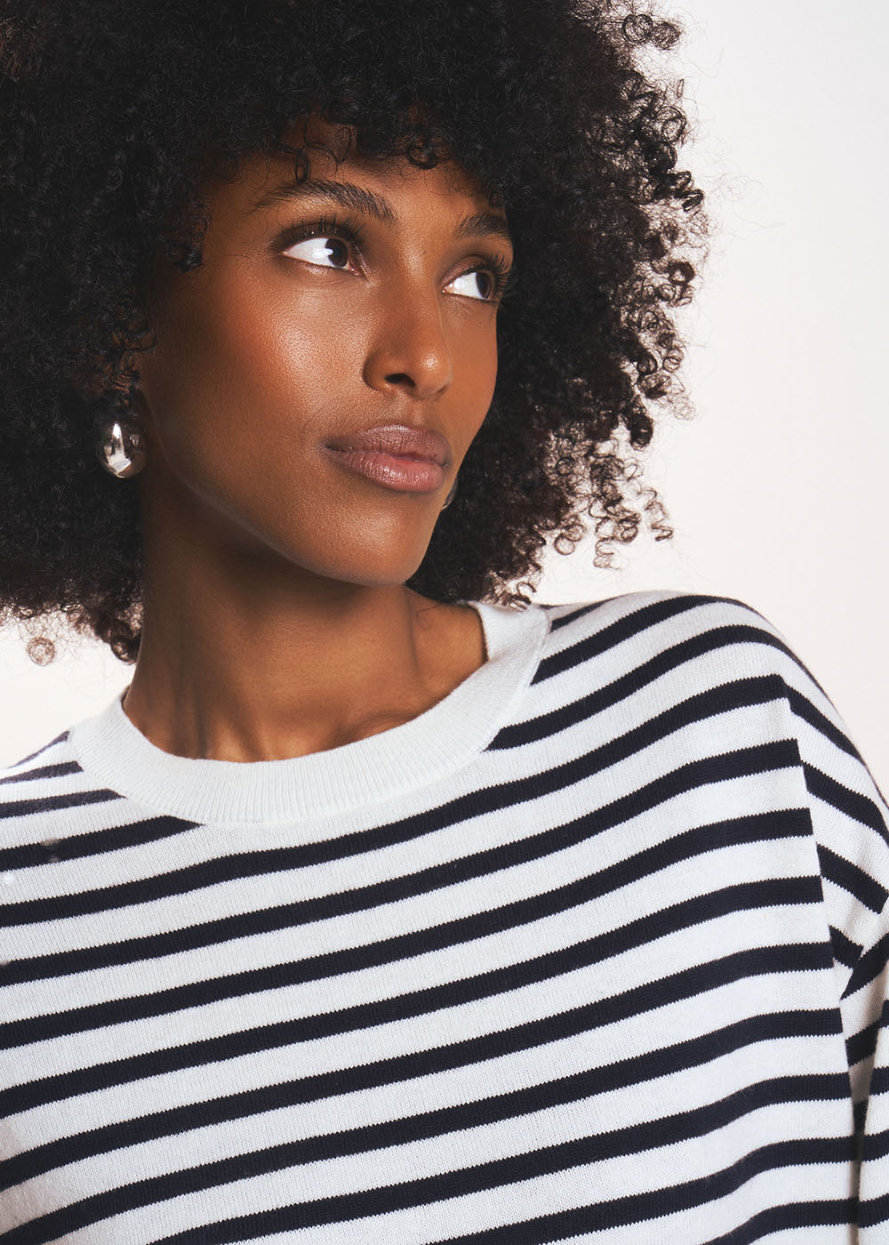 MANEYLI Striped jumper with a high neck - 2 - Sud Express - Sud Express