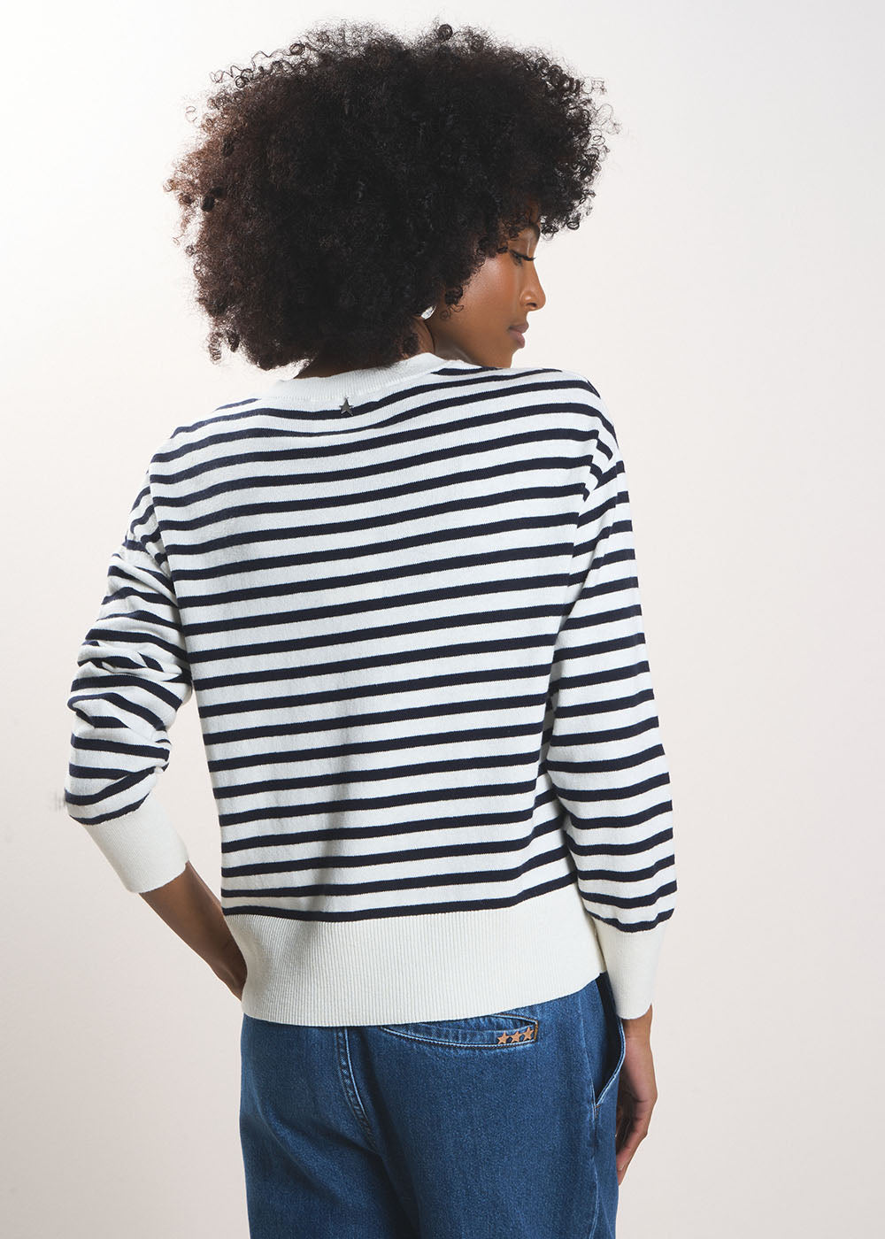 MANEYLI Striped jumper with a high neck - 3 - Sud Express - Sud Express