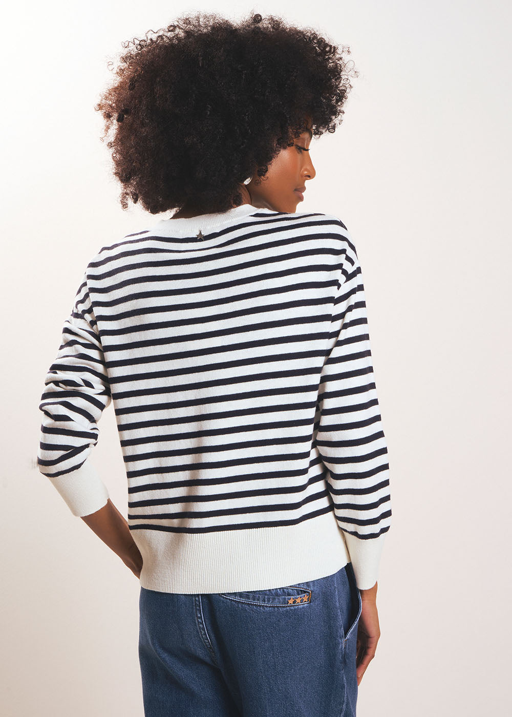 MANEYLI Striped jumper with a high neck - 3 - Sud Express - Sud Express
