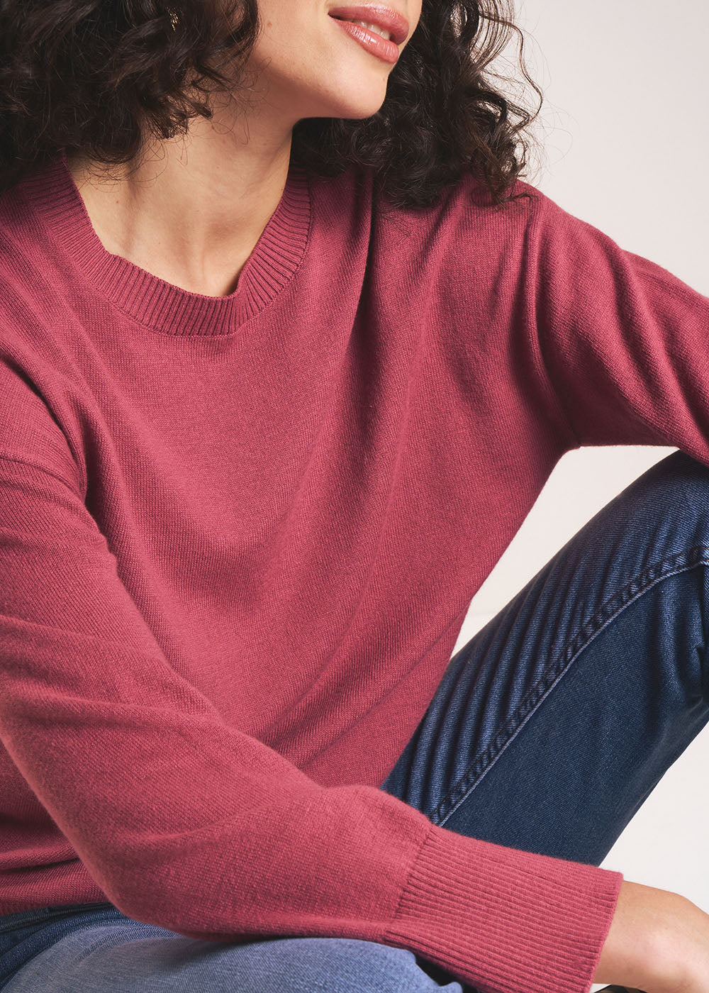 MANEYLA High-neck jumper in cotton wool - 2 - Sud Express - Sud Express