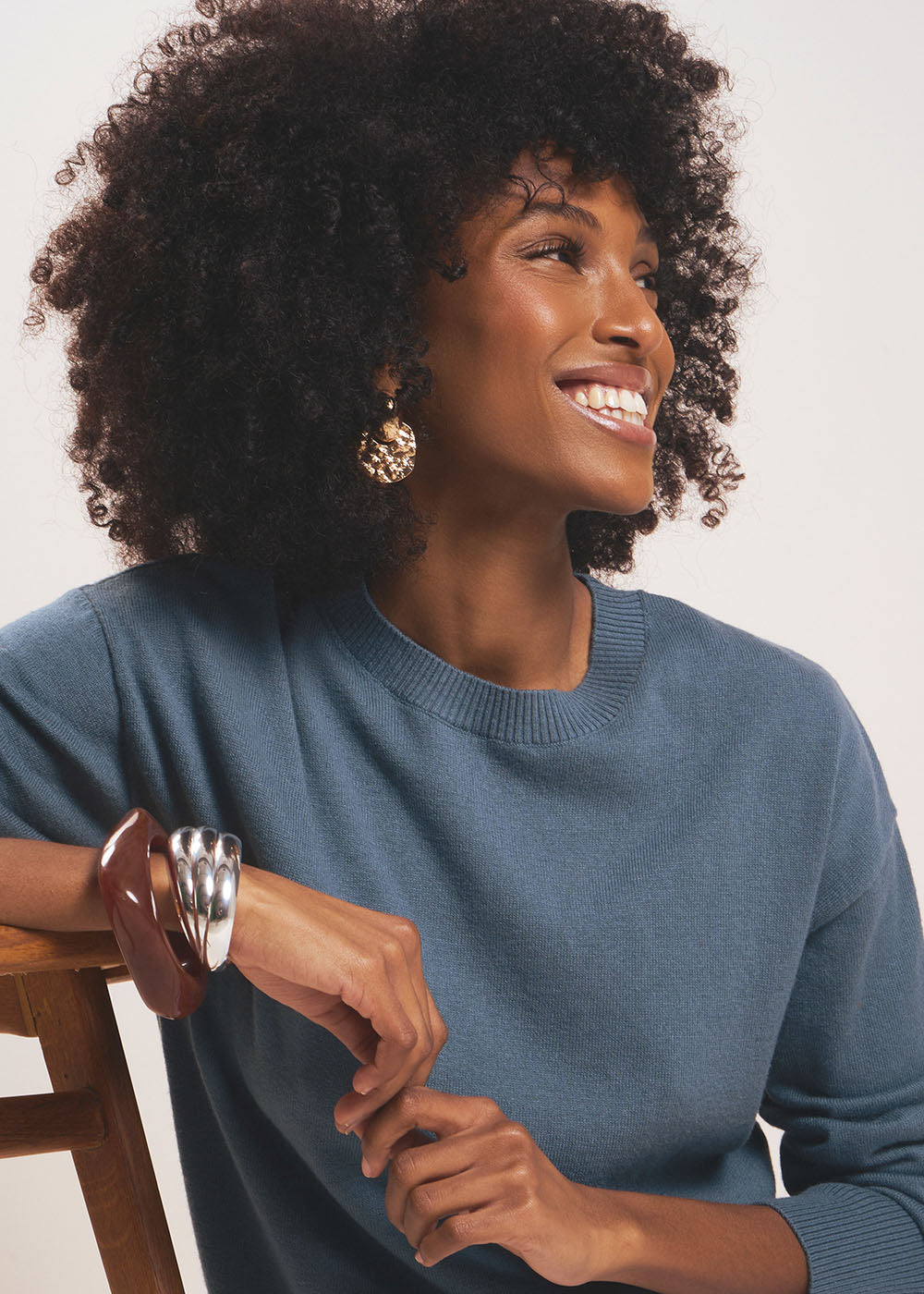 High-neck jumper in cotton wool - Sud Express - 1 - Sud Express