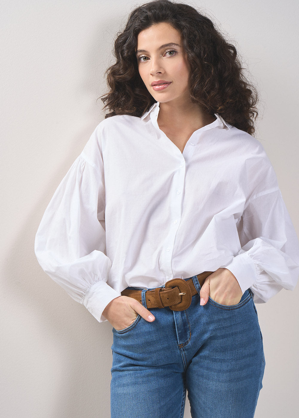 CATALIBA Long-sleeved cotton voile blouse - 1 - Sud Express - Sud Express