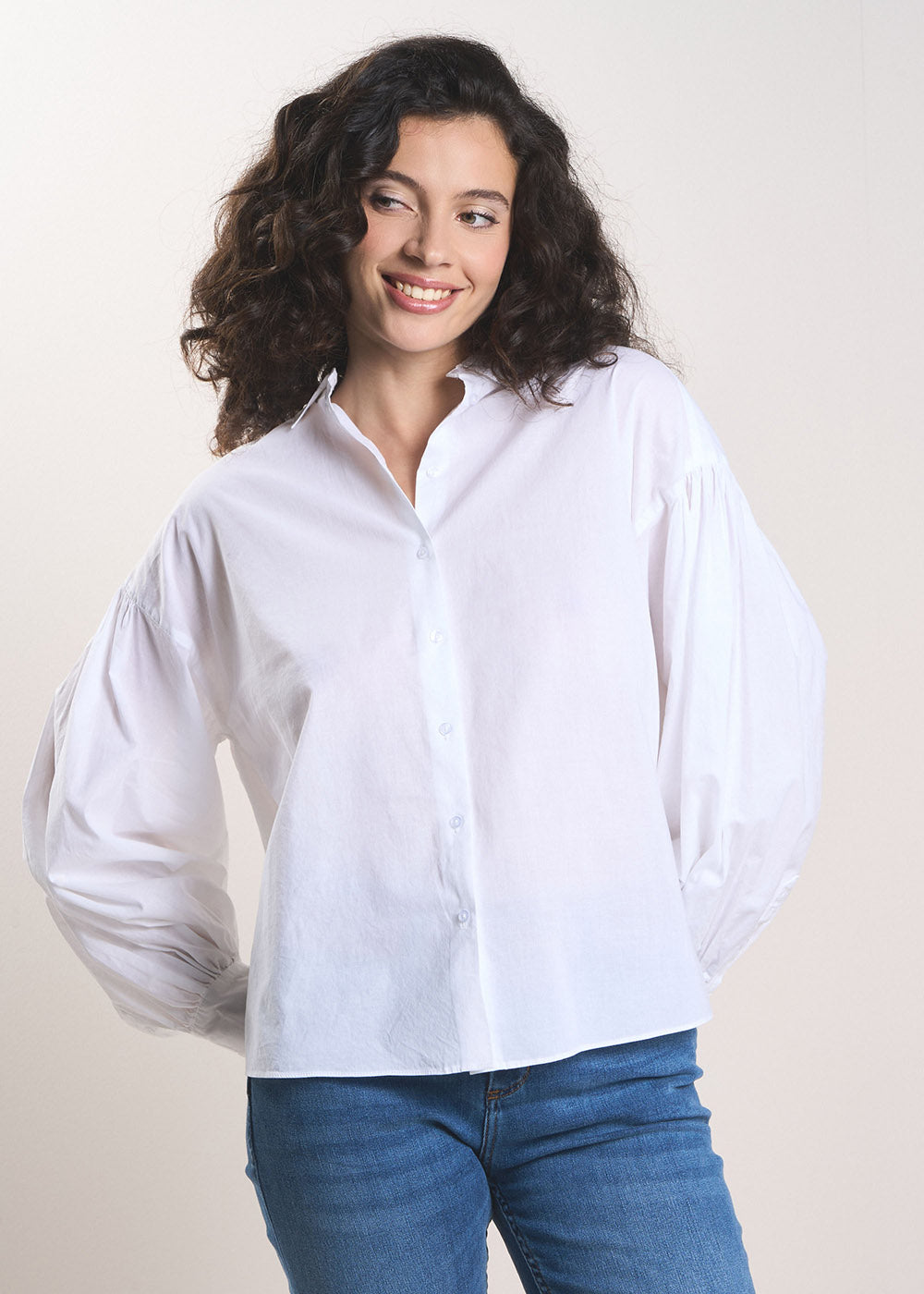 CATALIBA Long-sleeved cotton voile blouse - 4 - Sud Express - Sud Express